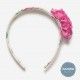 Juliana Summer Headband Big Fuchsia Flower