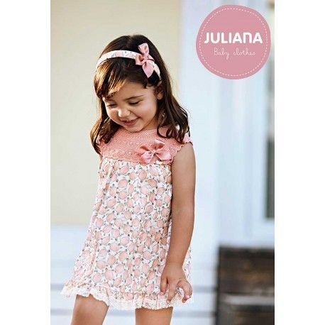 Juliana Summer Baby Girl Pink Dress Turtles