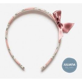 Juliana Verano Diadema Tortugas con Lazo Rosa