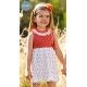 Juliana Verano Vestido bebé niña Punto Coral Patos