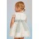 Abel & Lula Verano Vestido niña Tul Bordado Florecitas Anís