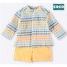 Coco Acqua Verano Conjunto bebé niño Rayas y Mostaza