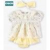 Coco Acqua Verano Conjunto bebé niña Animales Amarillo
