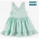 Coco Acqua Verano Vestido niña Gasa Turquesa
