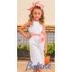 Babiné Verano Mono niña Blanco Piqué Ocas