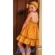 Babiné Summer Girl Ocher Dress Lobsters