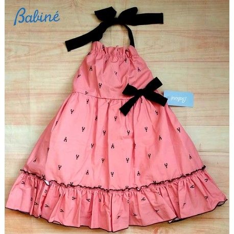Babiné Summer Girl Dark Pink Dress Lobsters