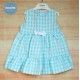 Juliana Summer Baby Girl Dress Green Squares