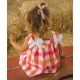 Cocote Summer Baby Girl Dress Red Squares