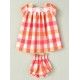 Cocote Summer Baby Girl Dress Red Squares