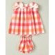 Cocote Verano Vestido bebé niña Cuadros Rojos