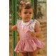 Cocote Summer Baby Girl Pink Overalls Animals