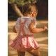 Cocote Summer Baby Girl Pink Overalls Animals