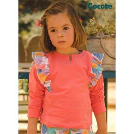 Cocote Summer Girl Corale Sweatshirt Sunflowers