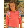 Cocote Verano Sudadera niña Coral Girasoles