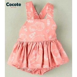 Cocote Verano Peto Rana bebé niña Rosa Animales