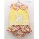 Foque Summer Baby Girl Set Rabbit and Flowers
