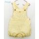 Foque Verano Peto rana bebé niño Vichy Amarillo