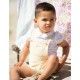 Foque Summer Baby Boy Overalls Yellow Squares