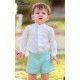 Miranda Summer Baby Boy Beige and Green Set
