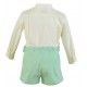 Miranda Summer Baby Boy Beige and Green Set