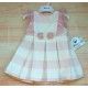 Miranda Summer Baby Girl Dress Pink and White Stripes
