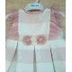 Miranda Verano Vestido bebé niña Franjas Rosas y Blancas