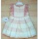 Miranda Verano Vestido bebé niña Franjas Rosas y Blancas