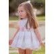 Miranda Summer Baby Girl Dress Pink and White Stripes