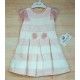 Miranda Verano Vestido niña Franjas Rosas y Blancas