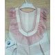 Miranda Summer Girl Dress Pink and White Stripes