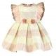 Miranda Verano Vestido bebé niña Franjas Rosas y Blancas