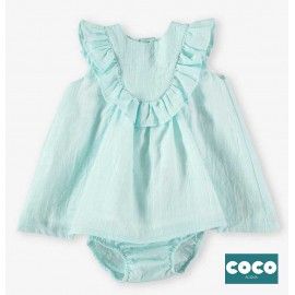 Coco Acqua Verano Vestido bebé niña Turquesa Claro
