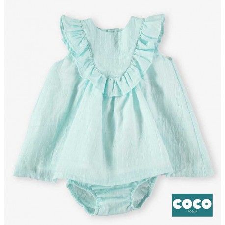 Coco Acqua Verano Vestido bebé niña Turquesa Claro
