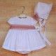 Blanca Valiente Summer Baby Girl White Embroidered Set