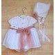 Blanca Valiente Summer Baby Girl White Embroidered Set