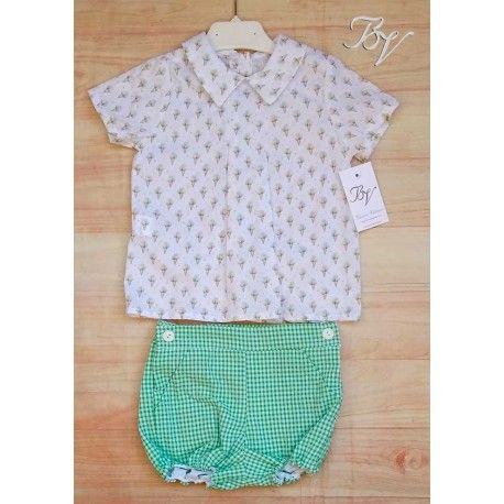 Blanca Valiente Summer Baby Boy Set Ice Creams