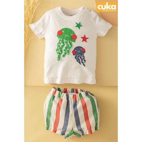 Cuka Verano Conjunto bebé niño Rutilo