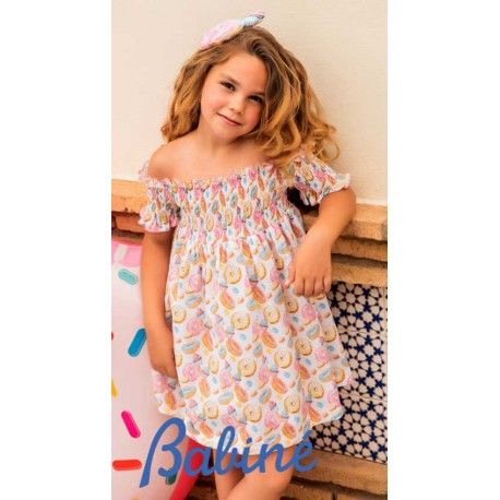 Babiné Summer Girl Dress Donuts