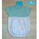 Don Algodon Summer Baby Green Romper Animals