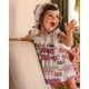 Jose Varon Summer Baby Girl Printed Dress Purple