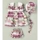 José Varón Verano Vestido bebé niña Estampado Morado