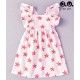 José Varón Verano Vestido niña Blanco Estrellas Rosas