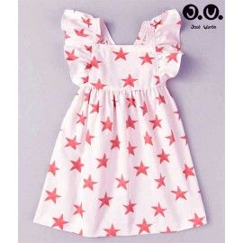 José Varón Verano Vestido niña Blanco Estrellas Rosas