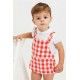 Foque Summer Baby Boy Overalls Yellow Squares