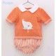 Foque Summer Baby Boy Set Bird and Stripes