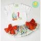 Pio Pio Summer Baby Girl Set Seahorse