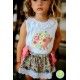 Pio Pio Summer Baby Girl Set Hedgehog
