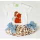 Pio Pio Summer Baby Girl Set Bears