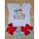 Pio Pio Summer Baby Girl Set Birds and Flowers
